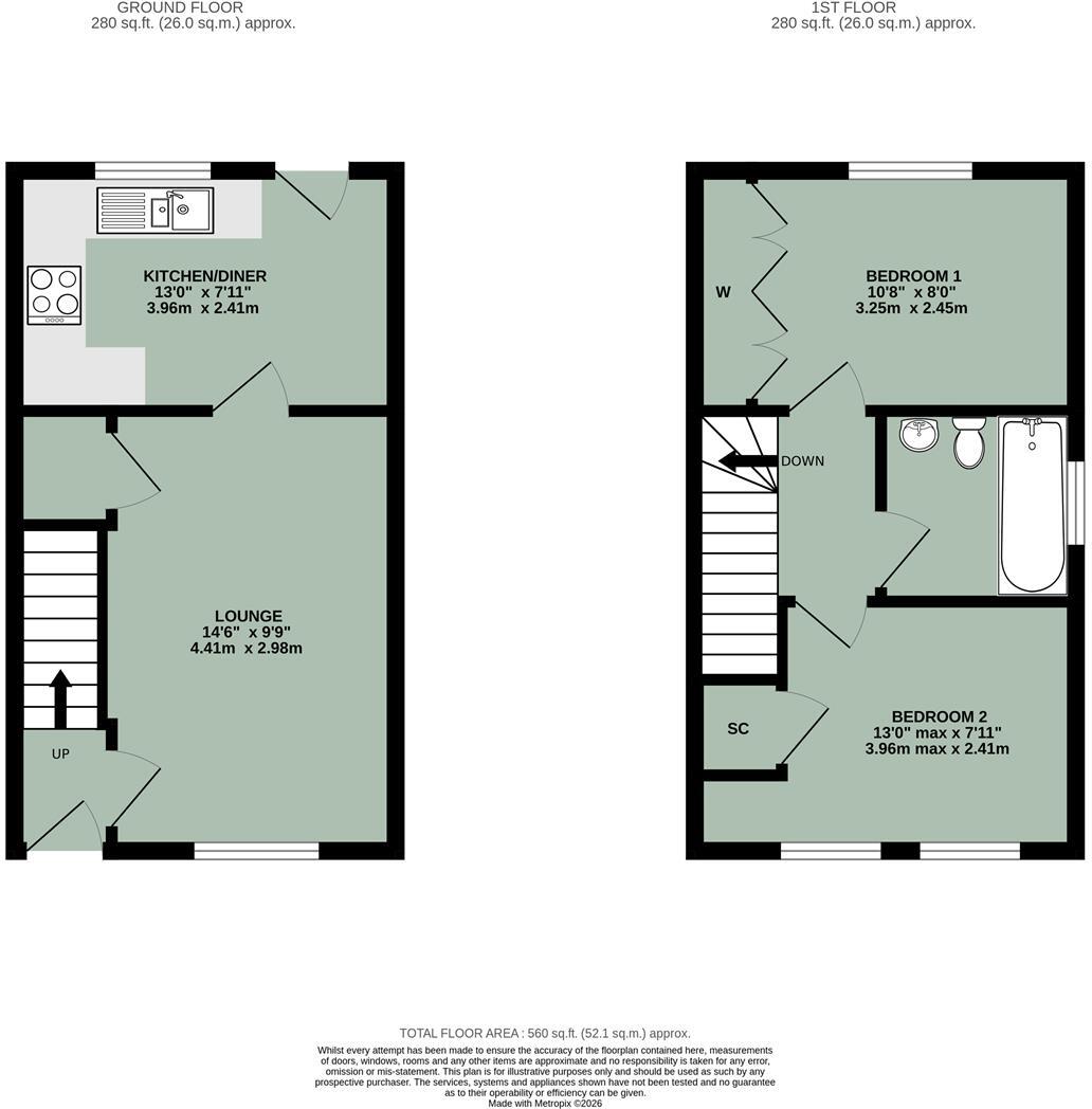 Atwell Close, Wallingford floorplan