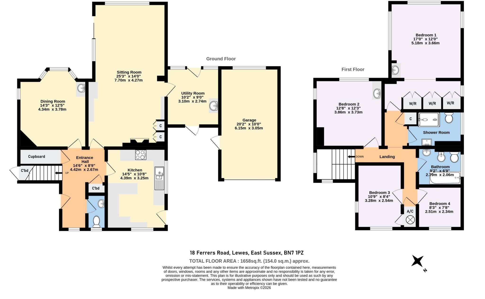 Ferrers Road, Lewes floorplan