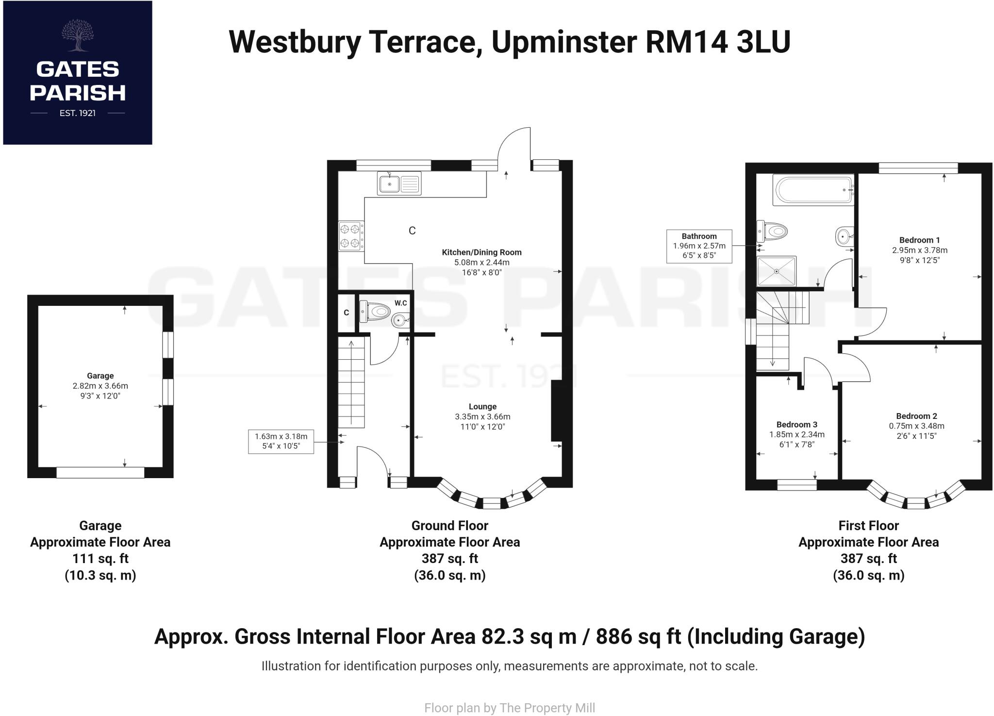 Westbury Terrace, Upminster, RM14 floorplan