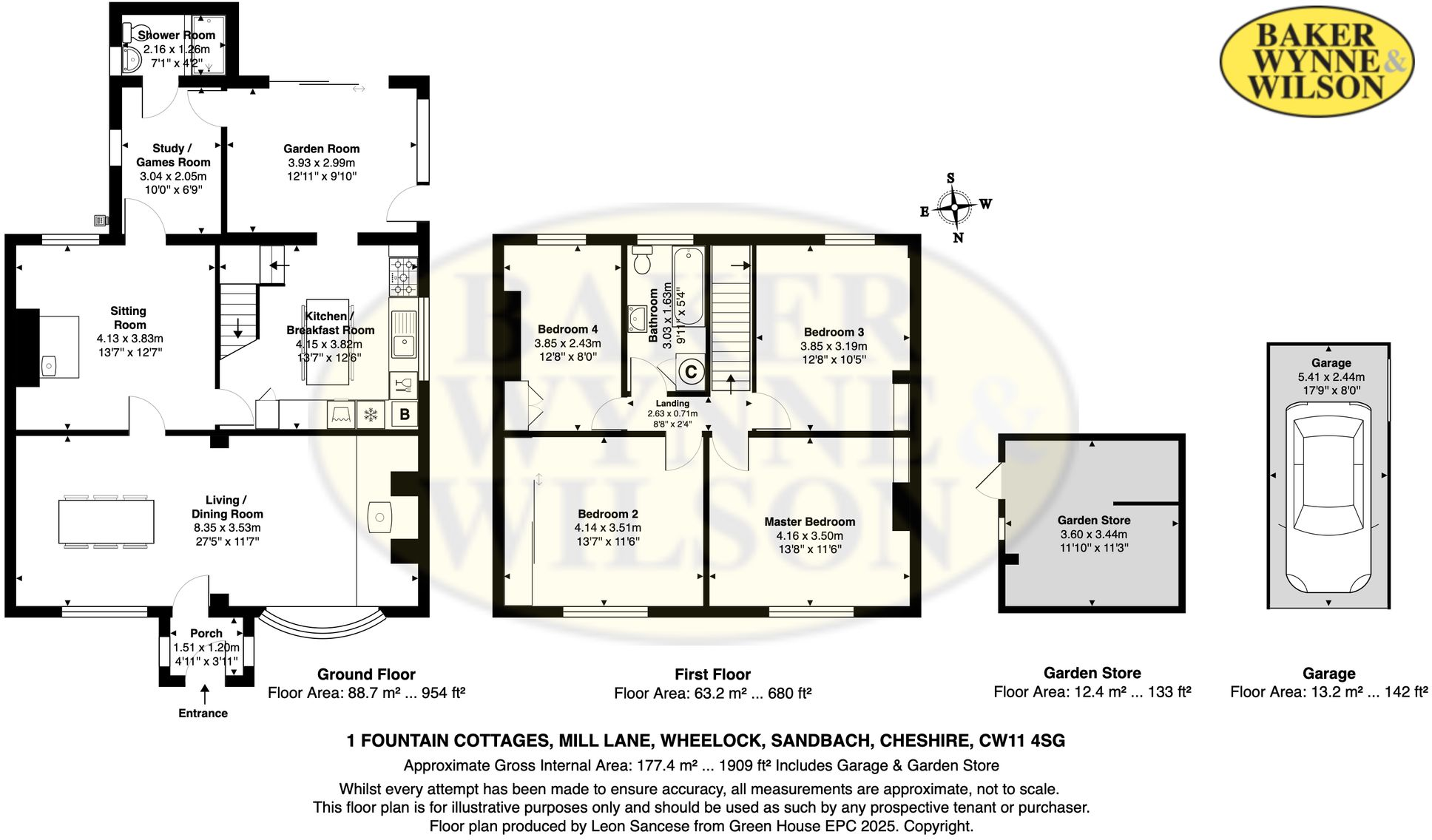 Fountain Cottages, Mill Lane, Sandbach, CW11 floorplan