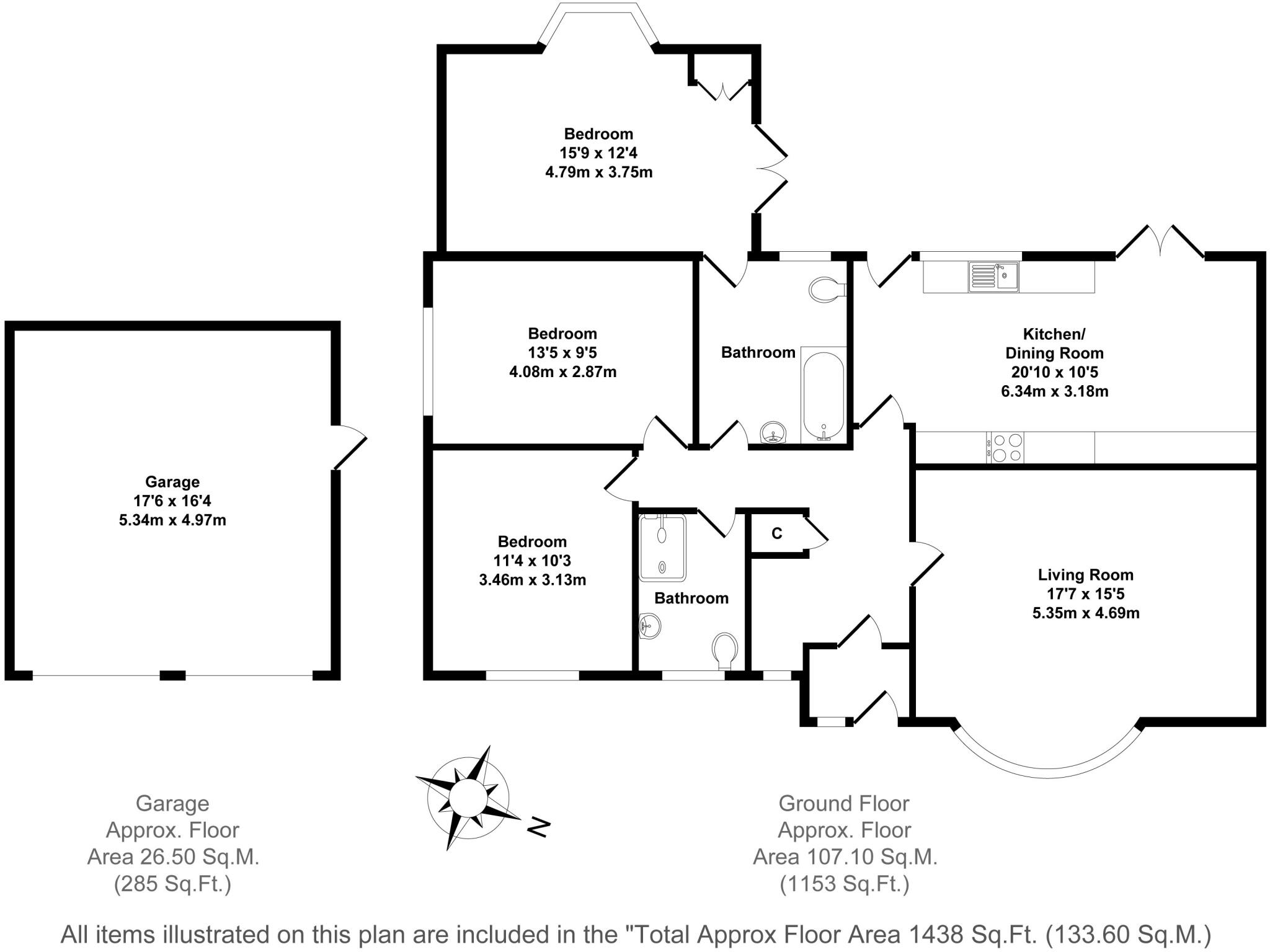 Sibford Road, Hook Norton, OX15 floorplan