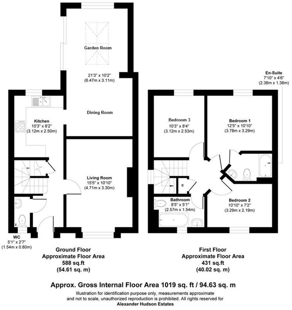 Cloverfield, West Allotment, NE27 floorplan