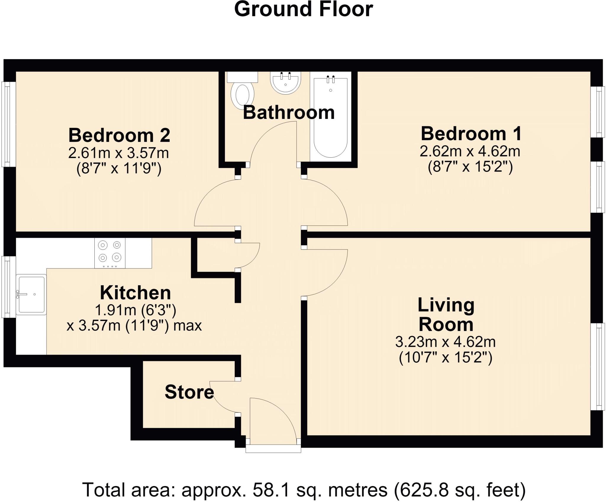 Lake View, Railway Terrace floorplan