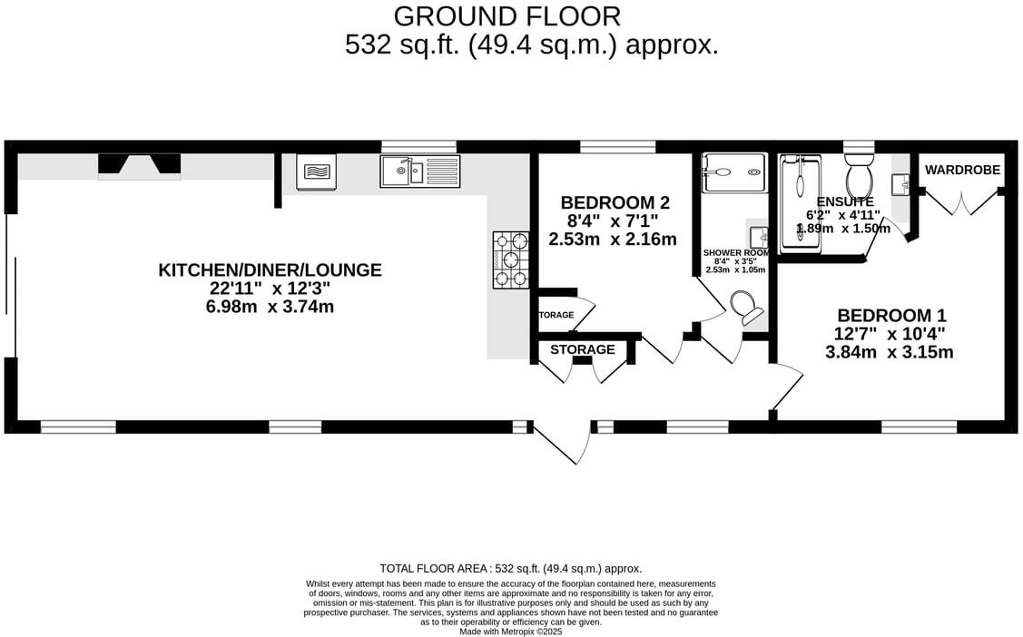 Pettaugh Road, Stonham Aspal, Stowmarket, IP14 floorplan