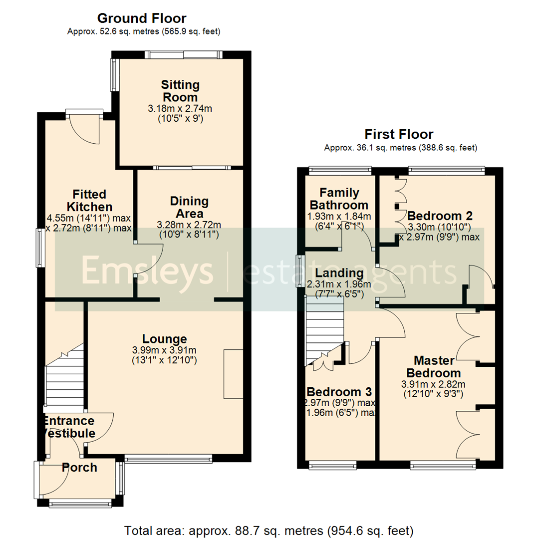 Hollybank, Garforth, Leeds floorplan