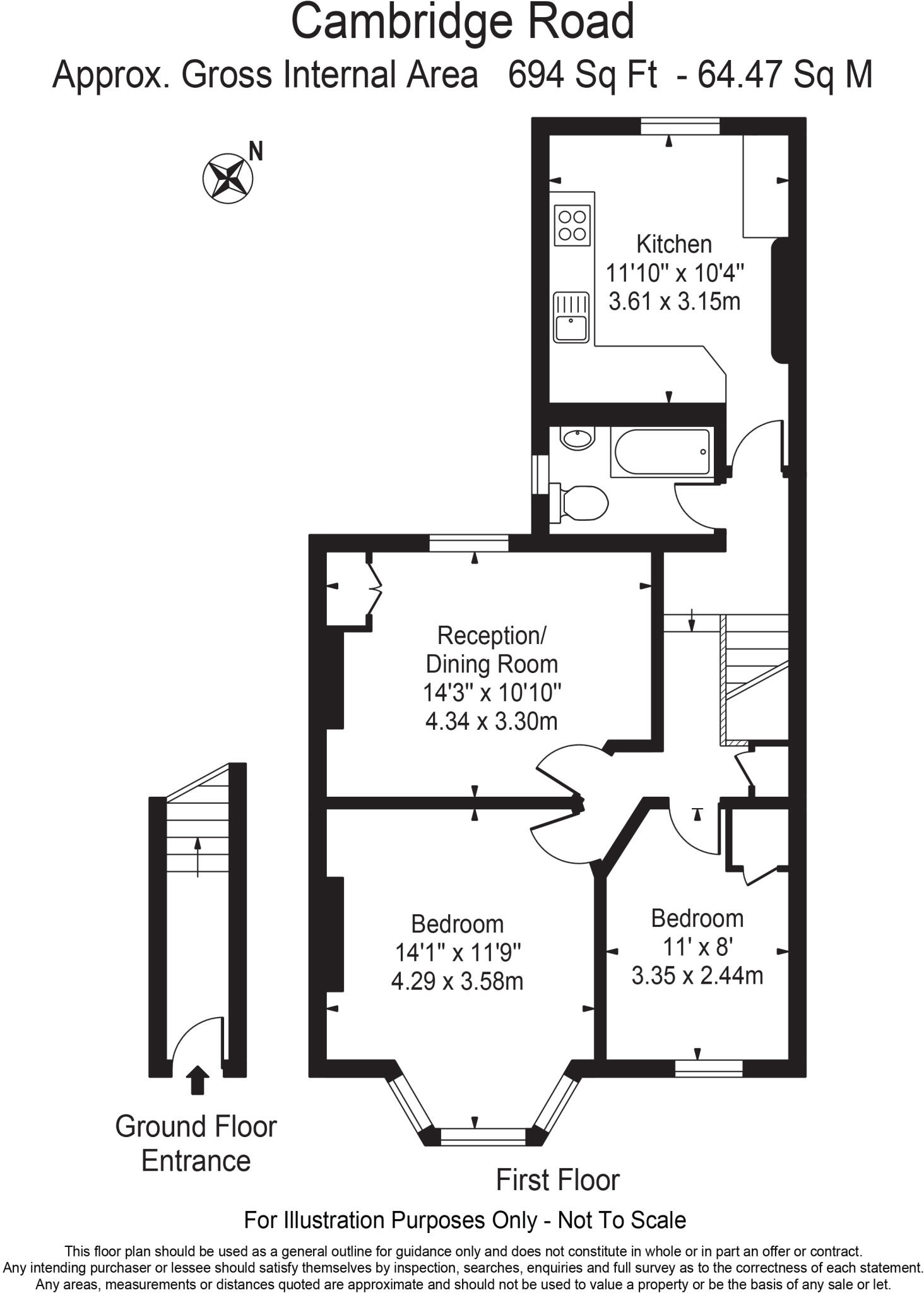 Cambridge Road, Seven Kings, Ilford, Redbridge floorplan