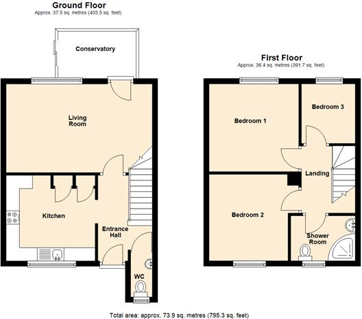 3, Redlake Meadow, Bucknell, Shropshire, SY7 0AY floorplan