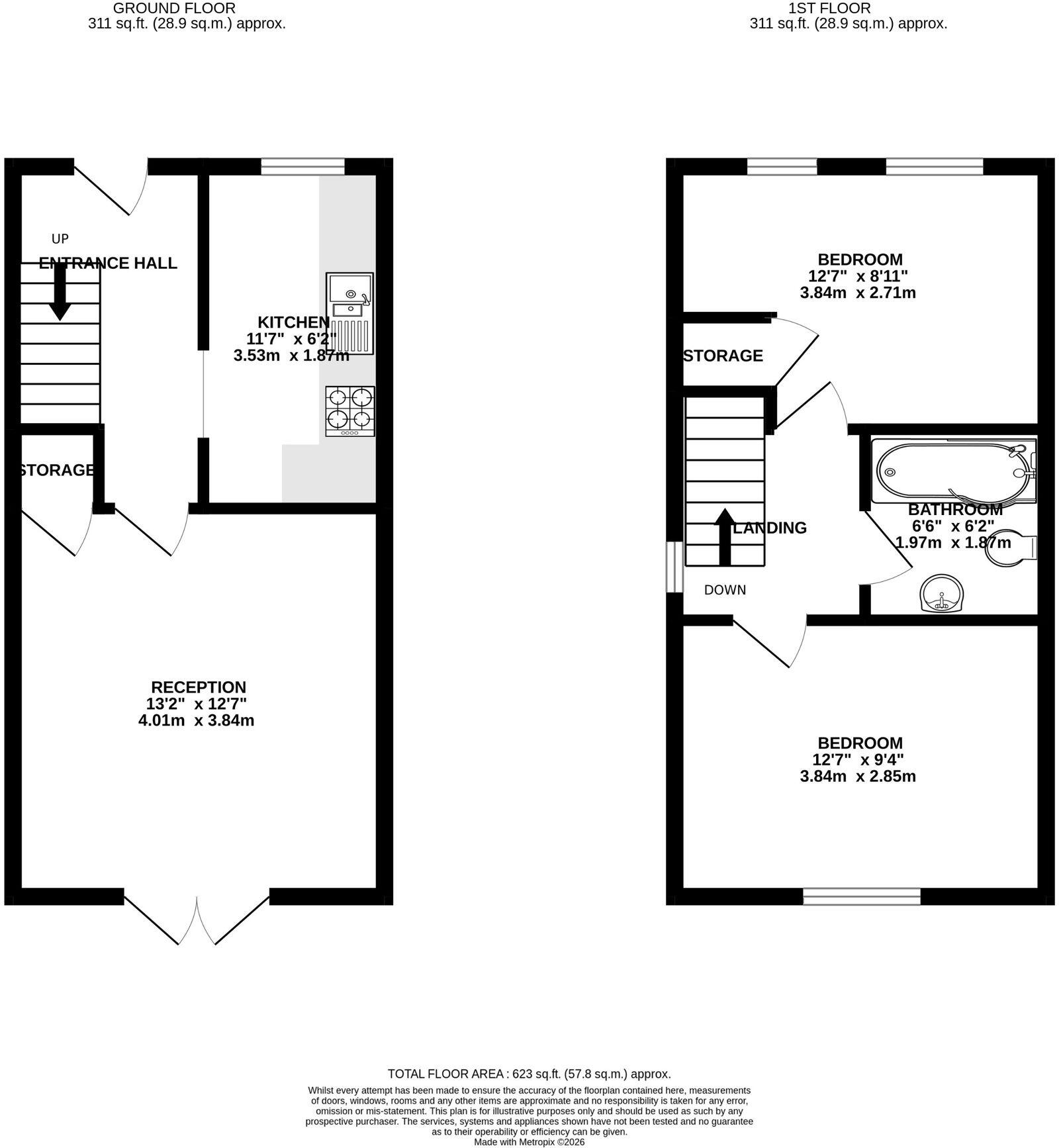 Arnside Close, Church Gresley, DE11 floorplan