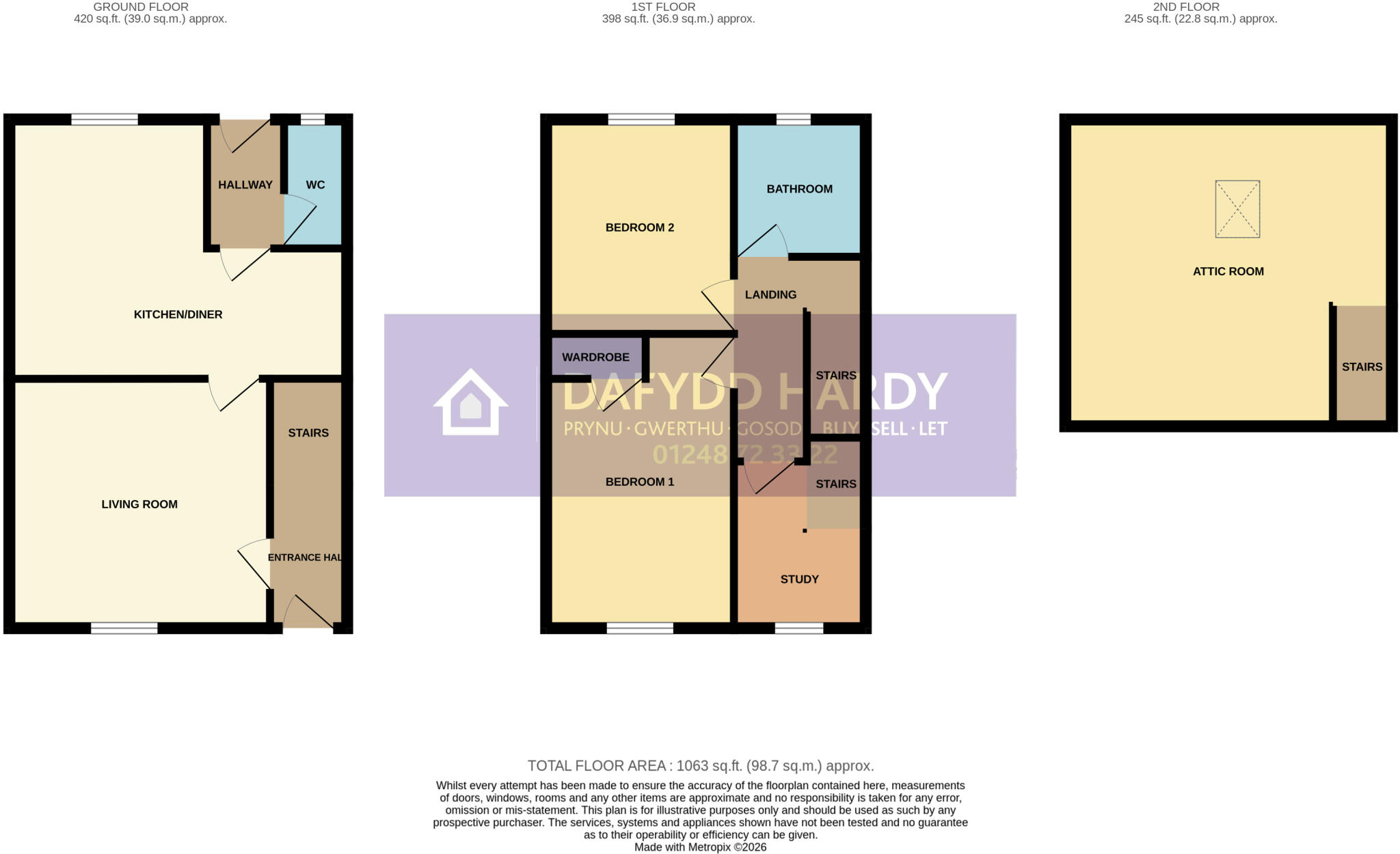 Ambrose Street, Bangor, Gwynedd, LL57 floorplan