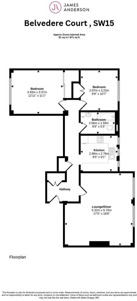 Upper Richmond Road floorplan