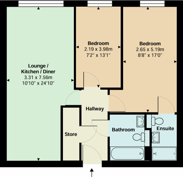 Flat 3, 99 Denmark Road, Rusholme floorplan