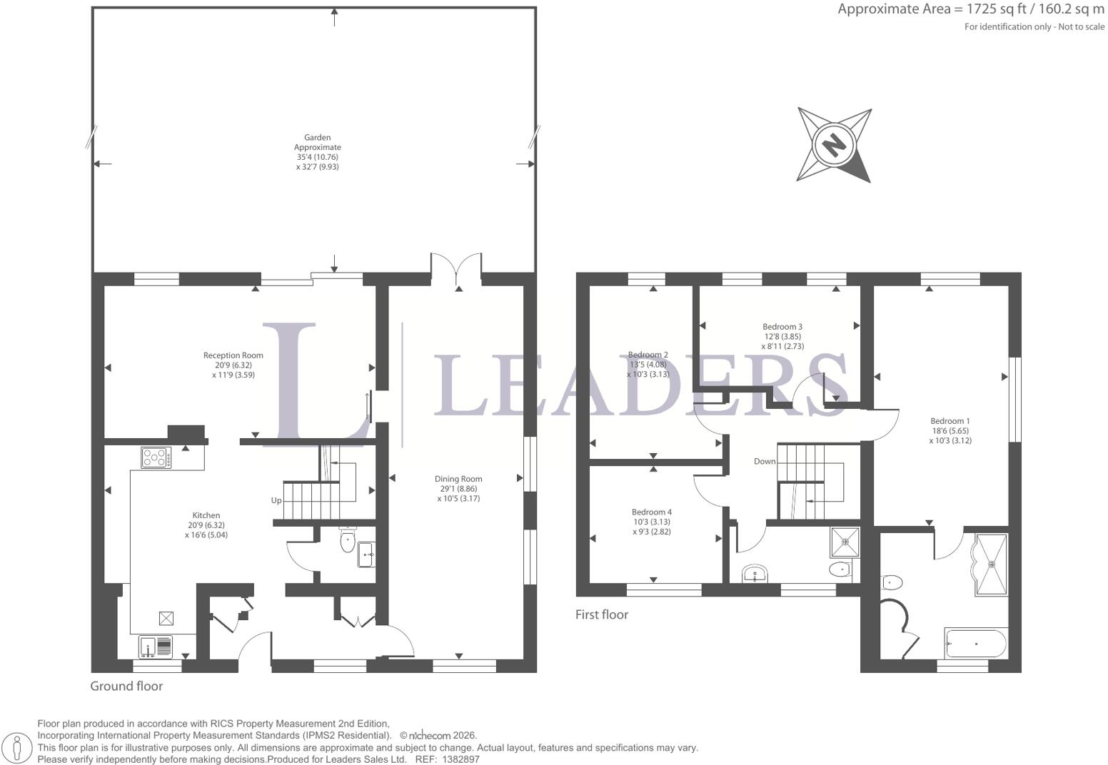 Mellor Close, Walton-on-Thames, Surrey floorplan
