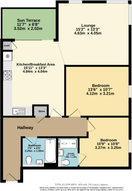 Dover, CT17 0FX floorplan