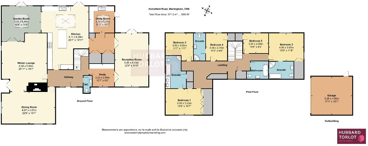 Homefield Road, Warlingham, Surrey, CR6 9HQ floorplan