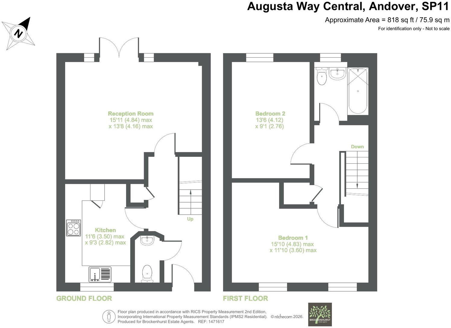 Augusta Way Central, Andover, SP11 6FZ floorplan