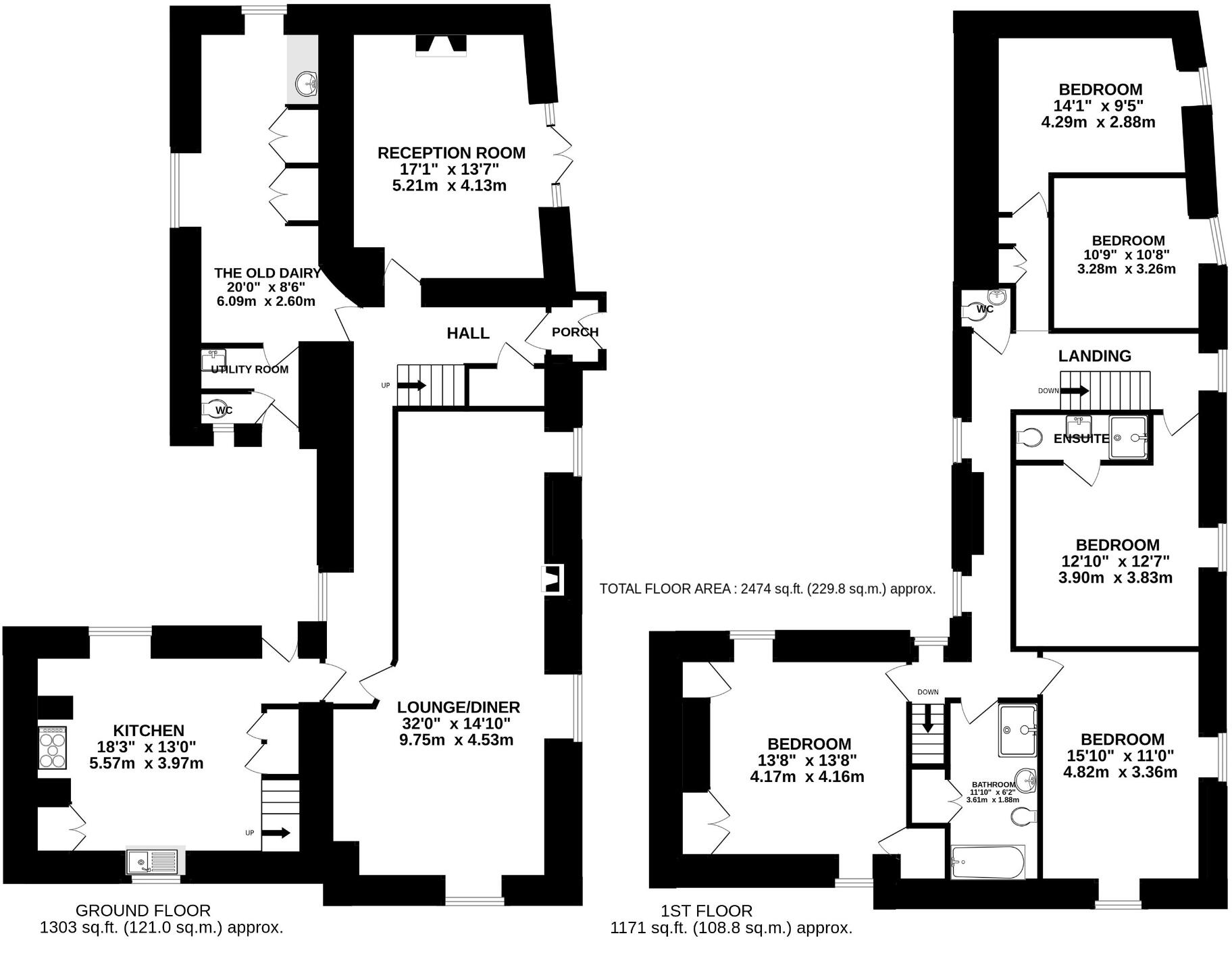 Carloggas Farmhouse, St. Mawgan, TR8 floorplan