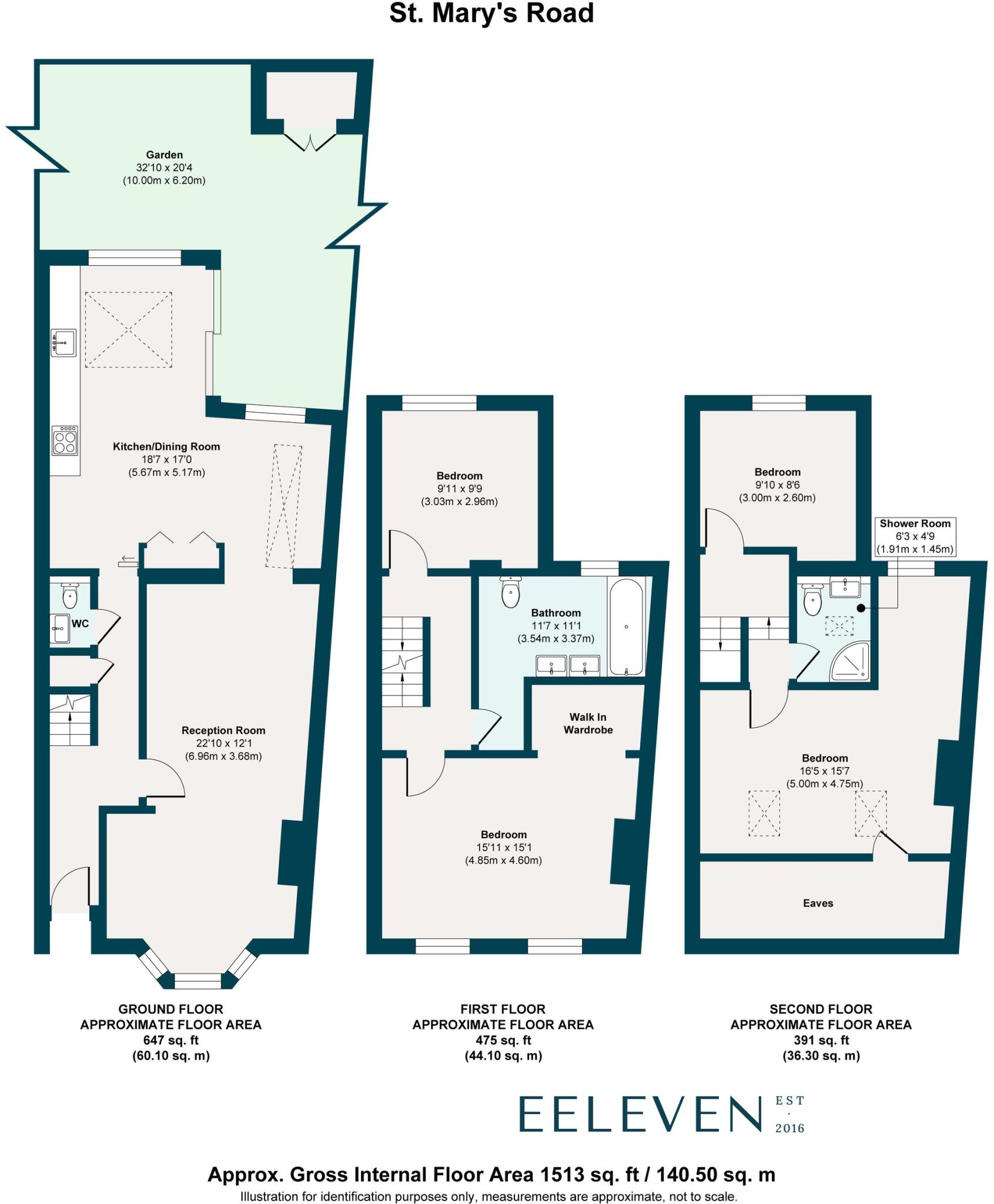 St. Mary's Road, Leyton, London, E10 floorplan