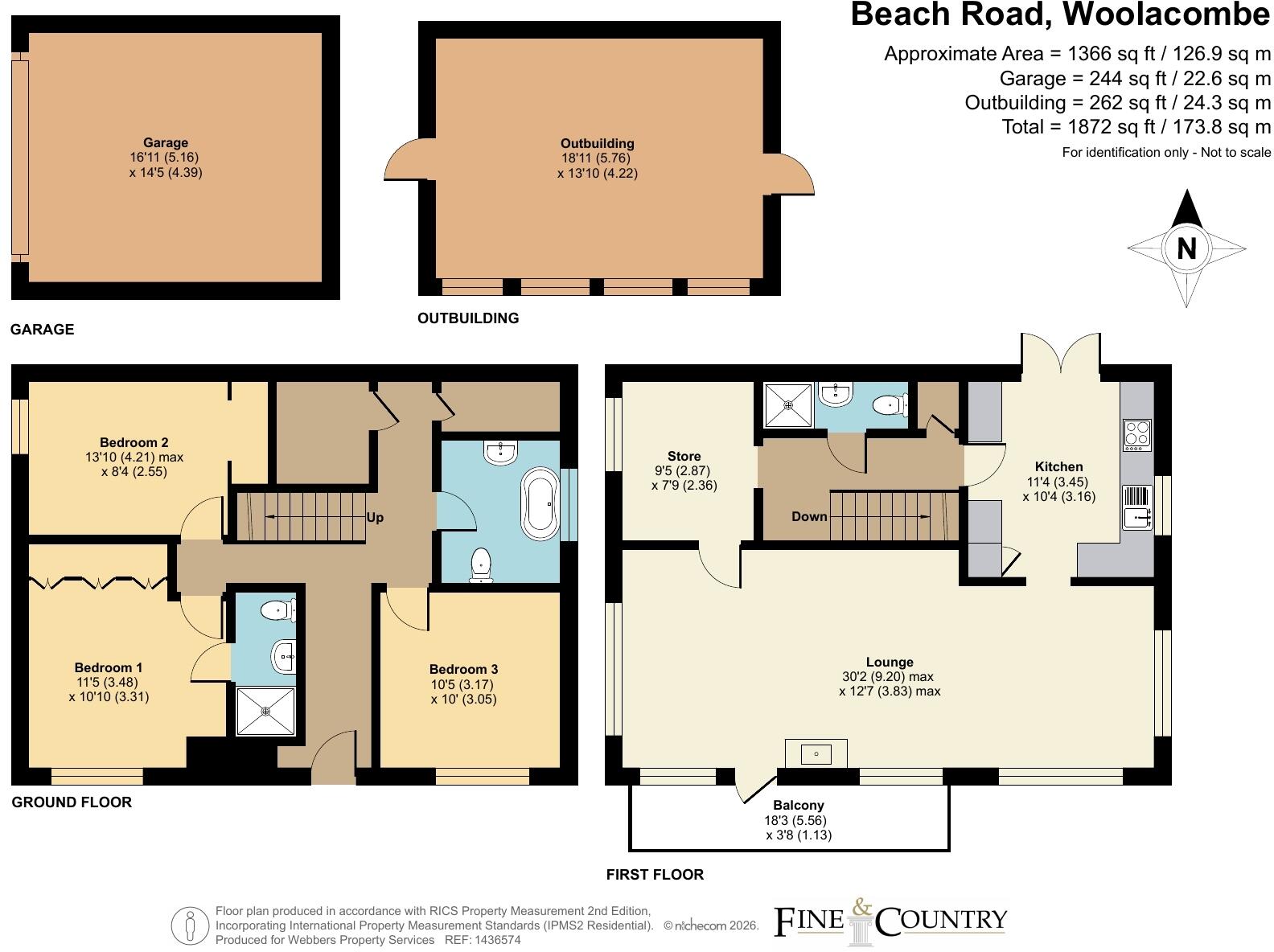 Beach Road, Woolacombe, Devon, EX34 floorplan