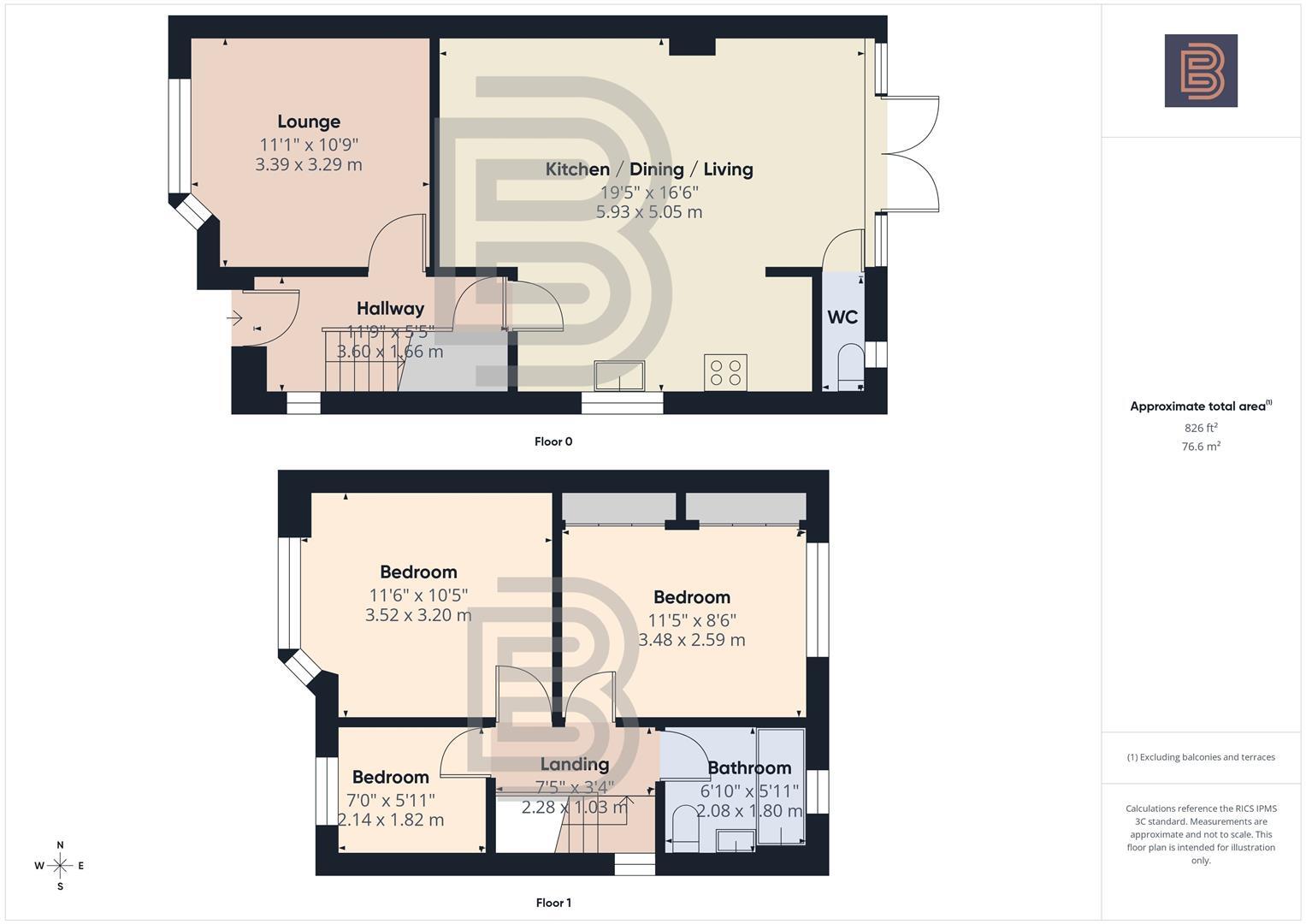Percival Road, Hillmorton, Rugby floorplan