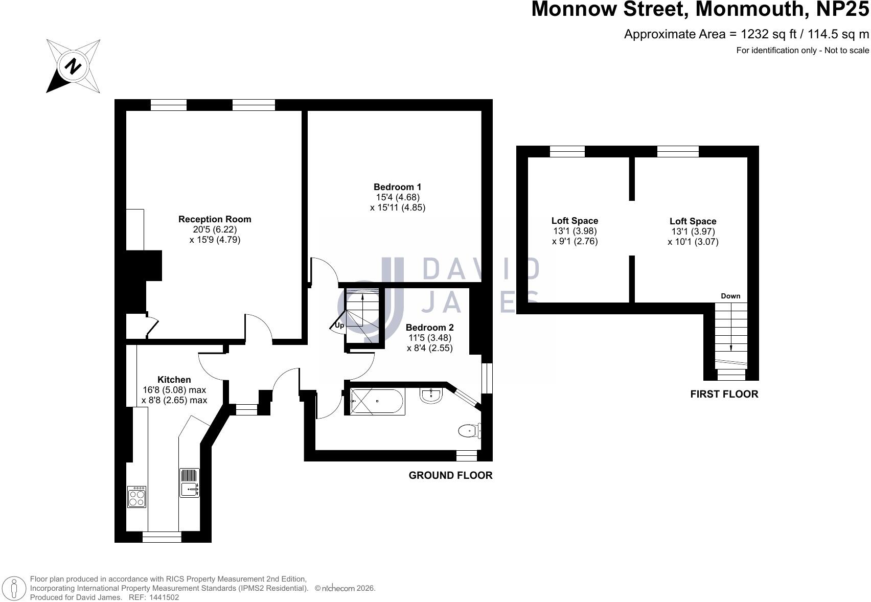 Monnow Street, Monmouth, Monmouthshire, NP25 floorplan