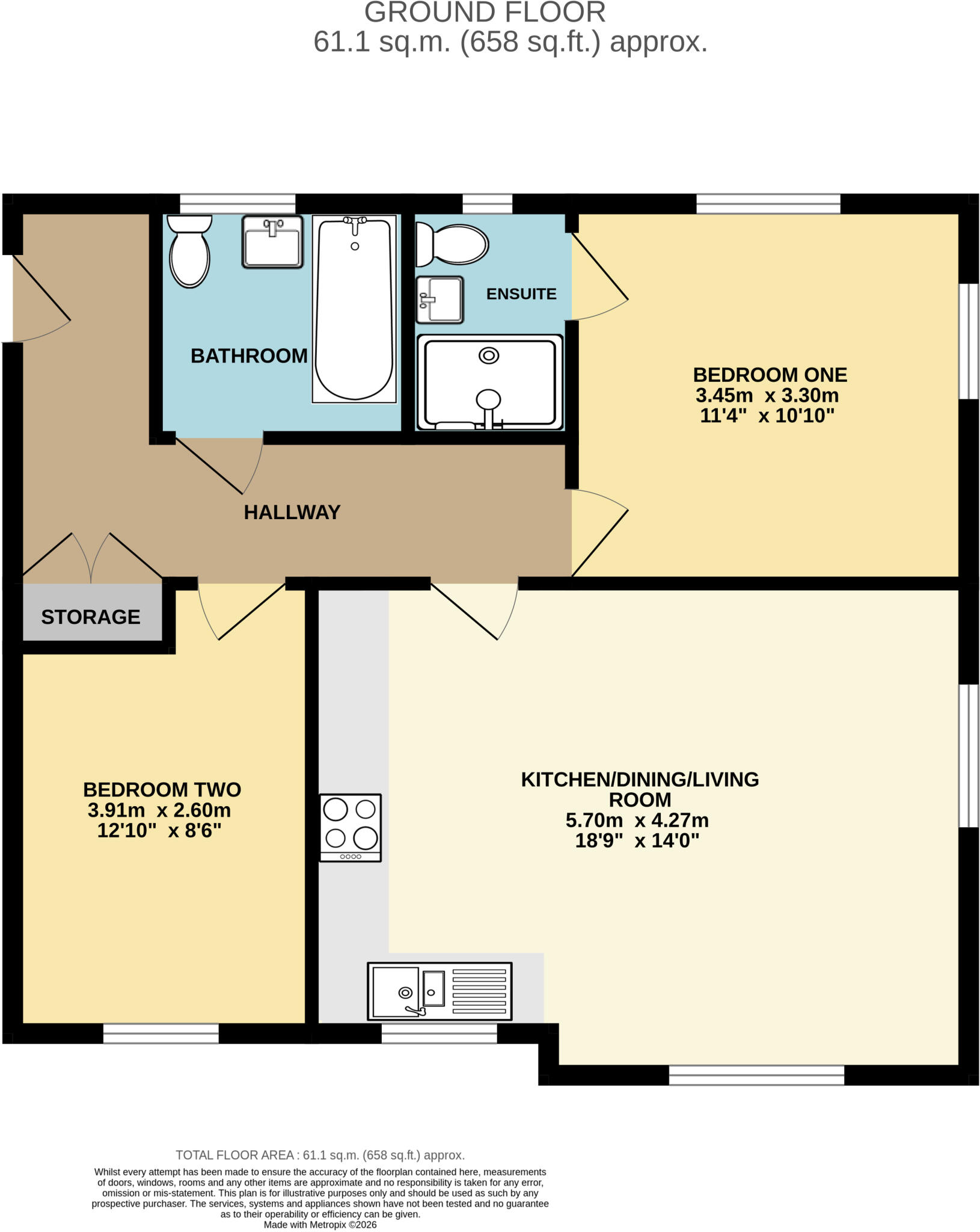 Galapagos Grove, Newton Leys, Bletchley, MK3 floorplan