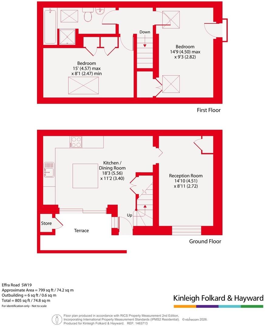 Effra Road, Wimbledon, London, SW19 floorplan