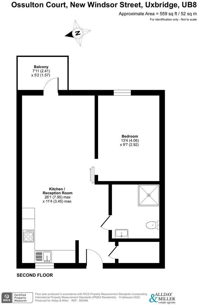 Ossulton Court, New Windsor Street, Uxbridge floorplan