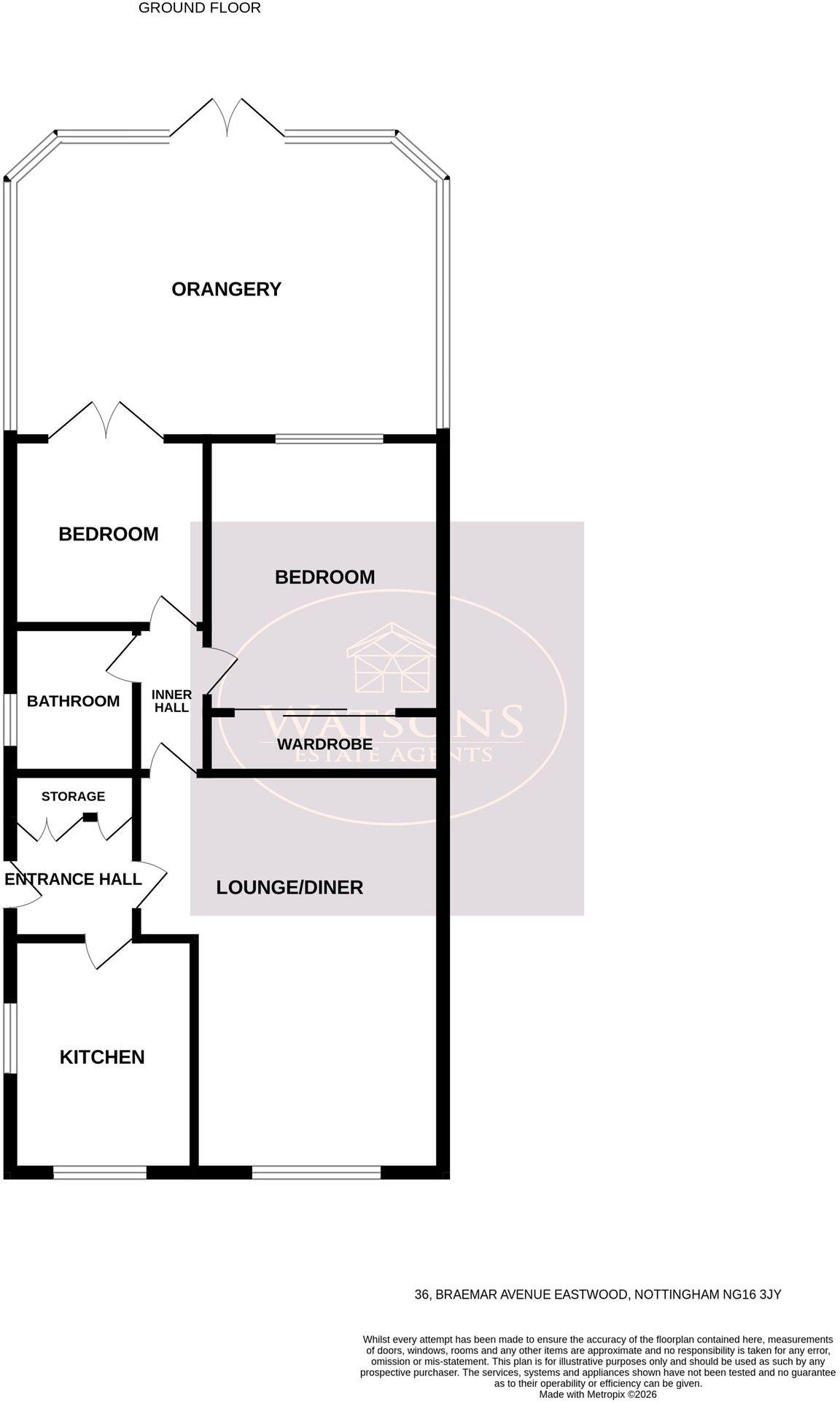 Braemar Avenue, Eastwood, Nottingham, NG16 floorplan
