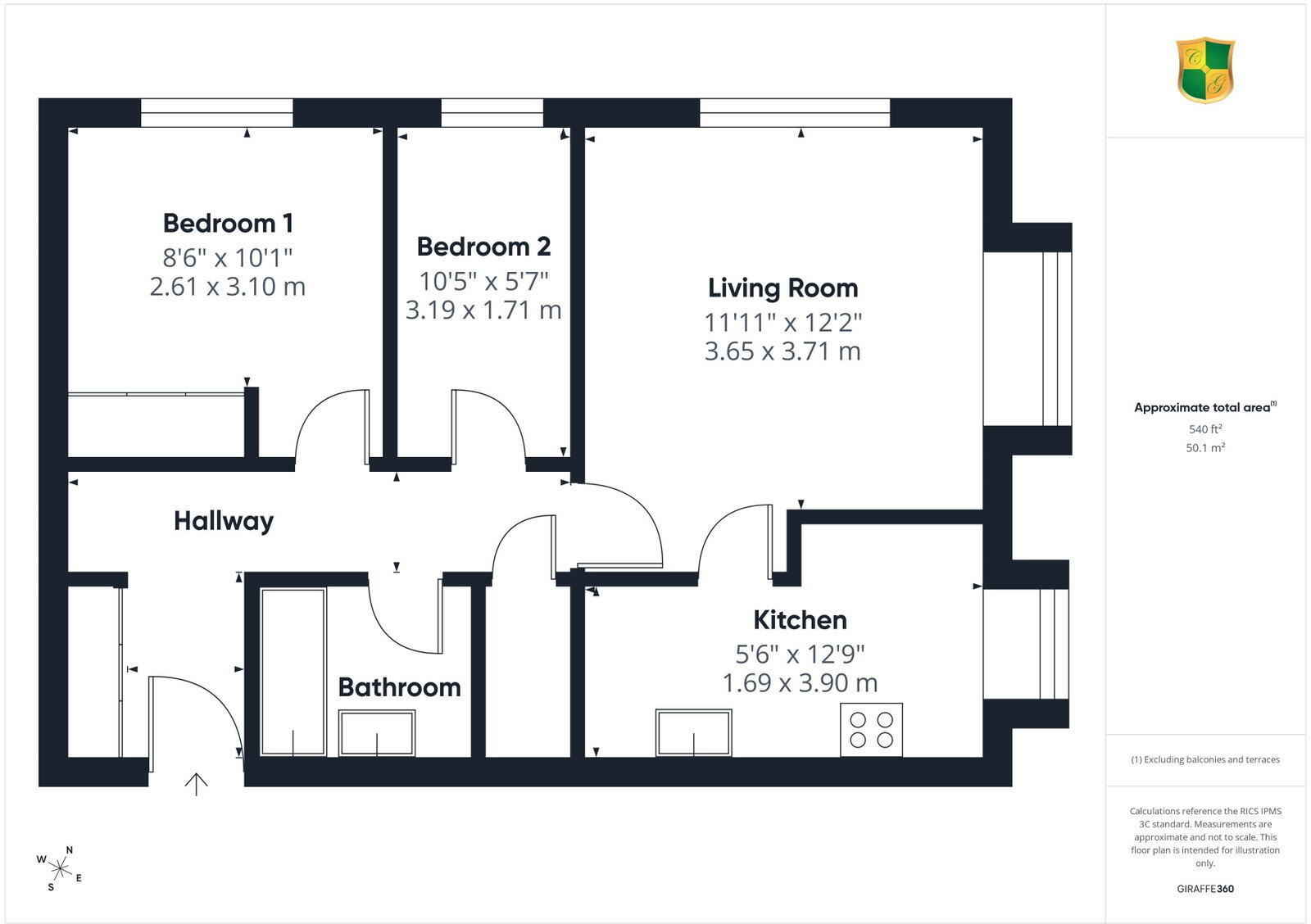 North Parade, Horsham, RH12 2TB floorplan