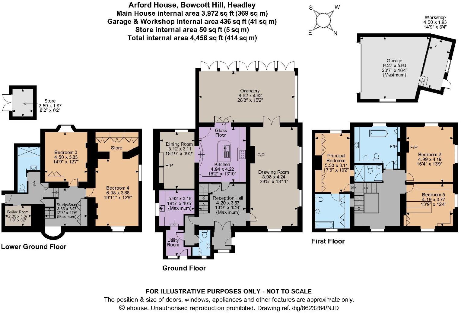 Bowcott Hill, Arford, Hampshire floorplan