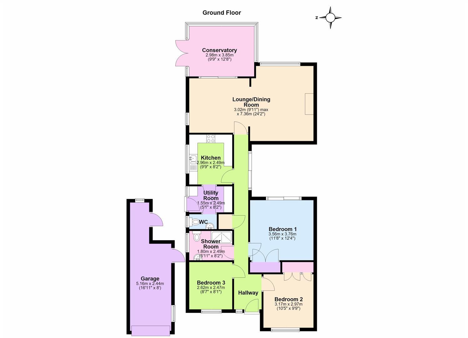 De Montfort Road, Kenilworth floorplan