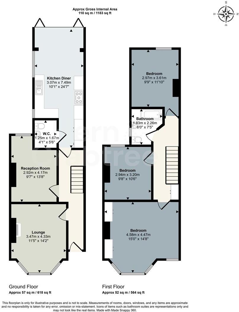 Summerfield Avenue, Cardiff floorplan