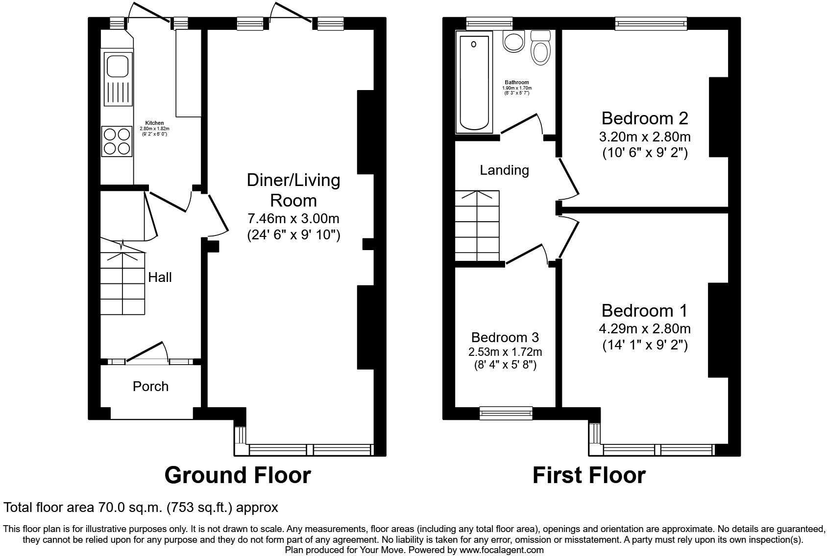 Clovelly Road, Bexleyheath, DA7 floorplan