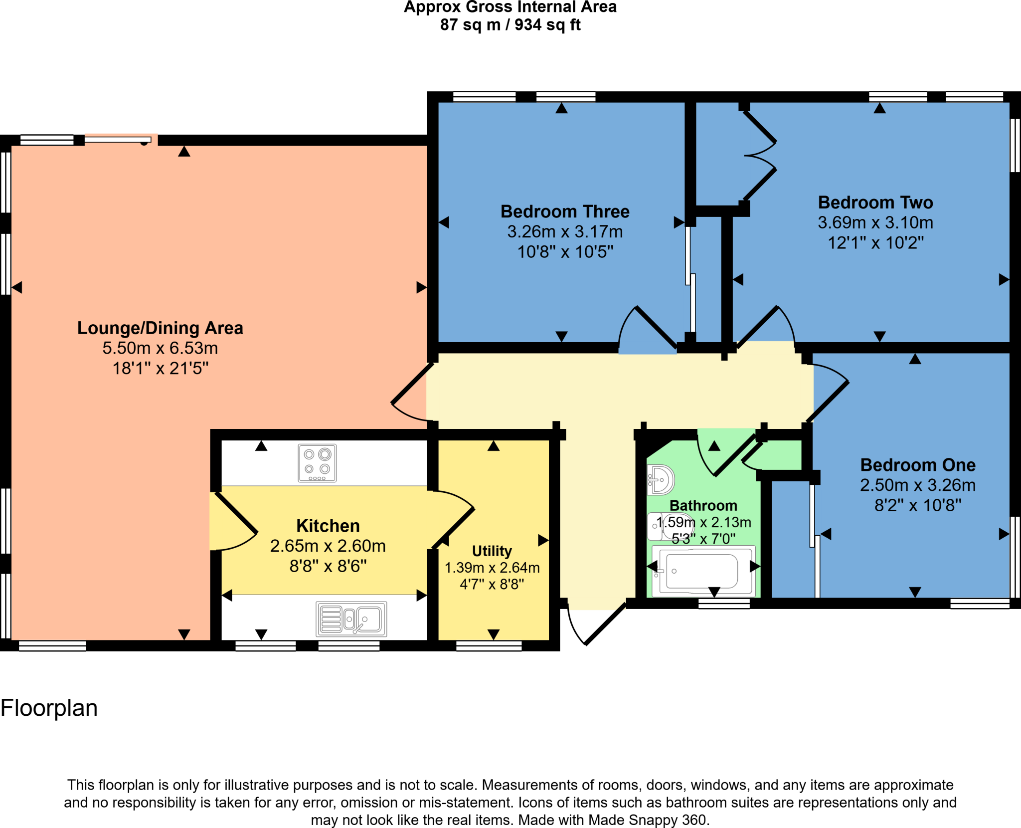 Kirkton Gardens, Lochcarron, Strathcarron, Highland, IV54 floorplan