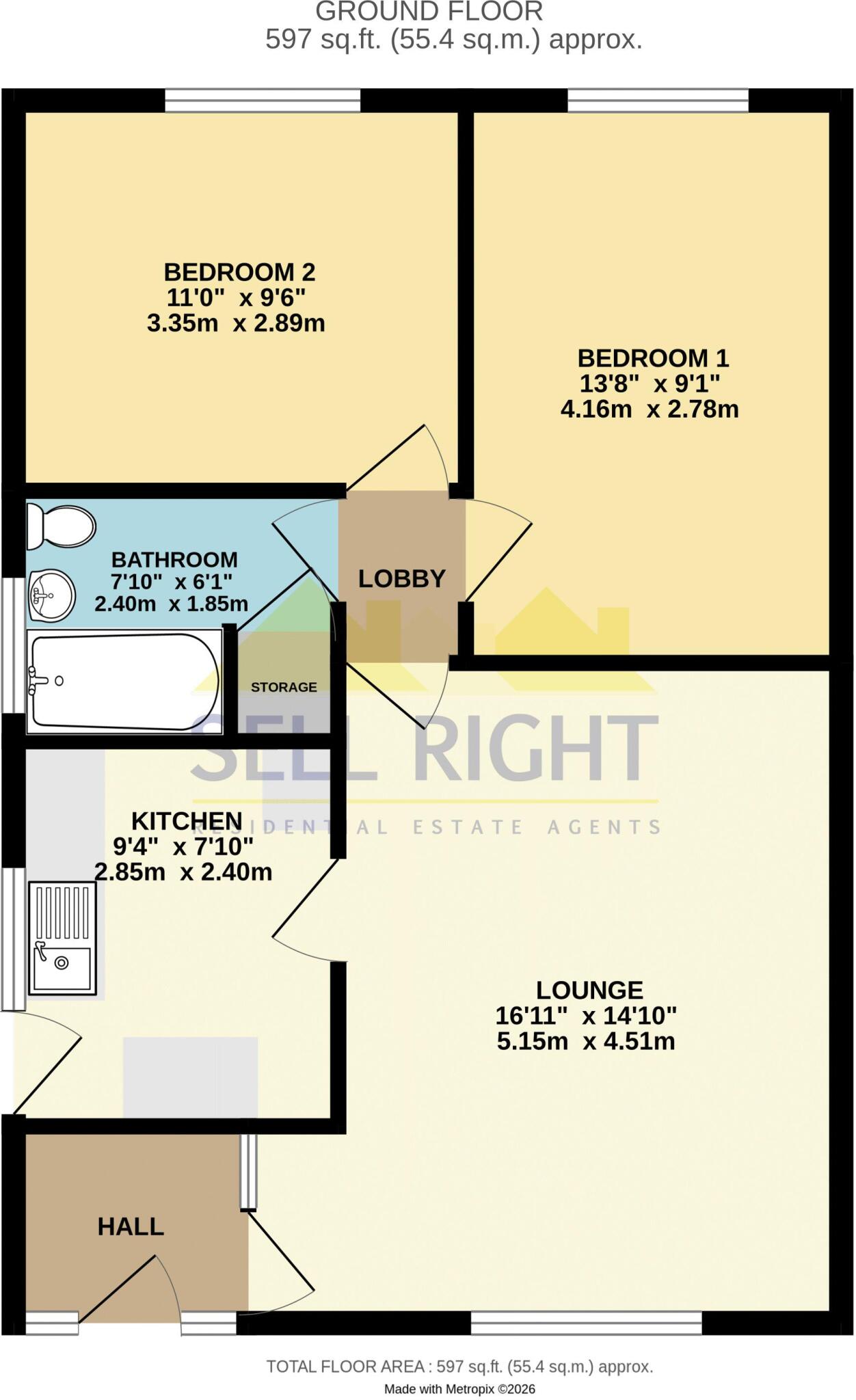 Moorland Heights, Pontypridd, CF37 4AQ floorplan