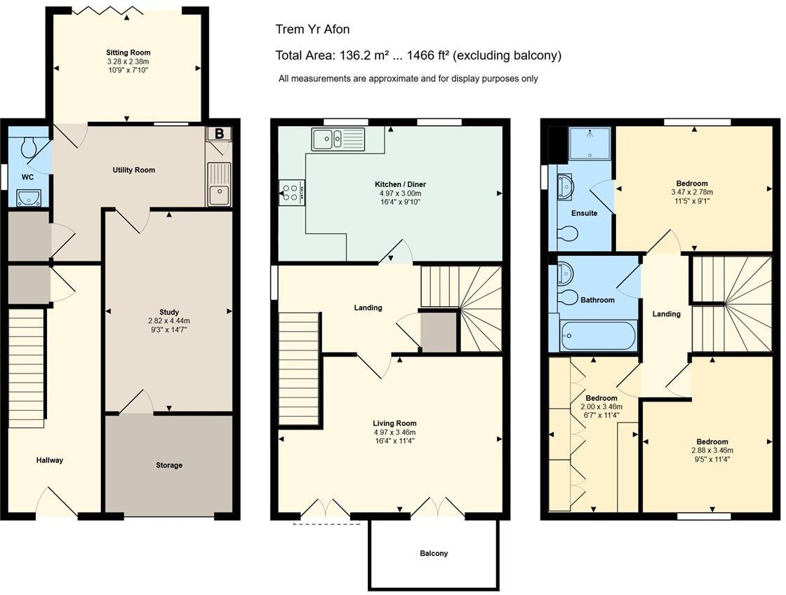 Trem Yr Afon, The Mill. floorplan