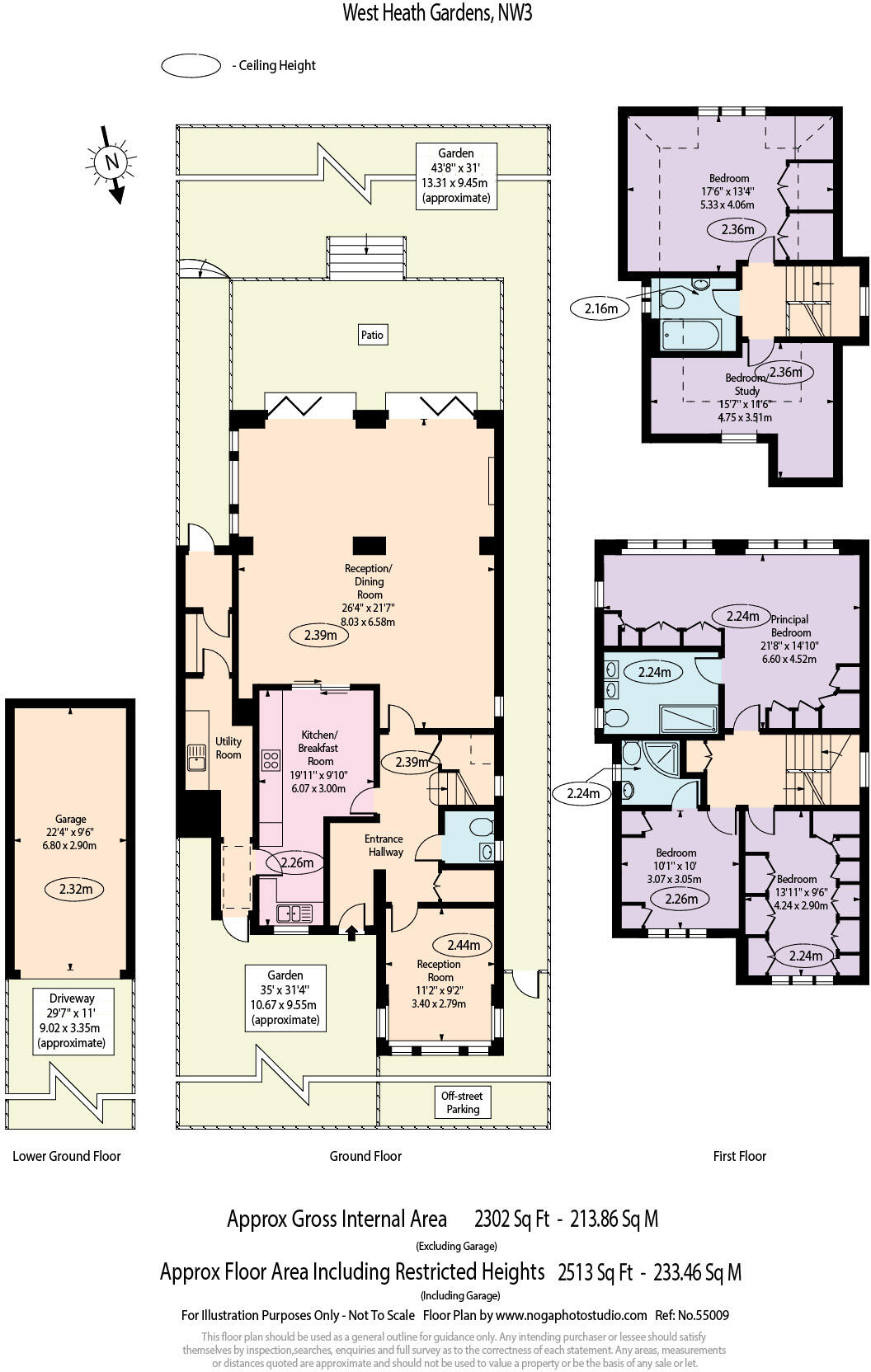 West Heath Gardens, Hampstead, NW3 floorplan