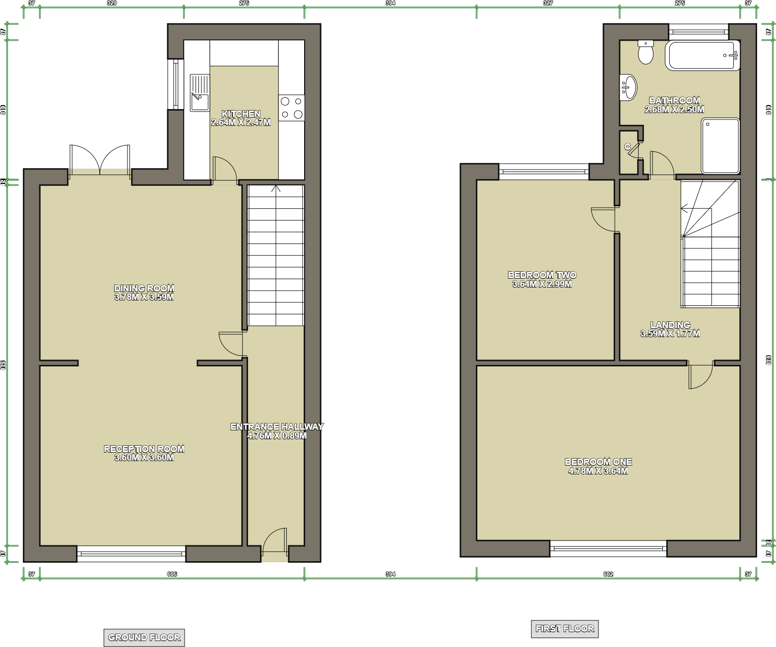 Two Trees Lane, Denton, Manchester, M34 floorplan