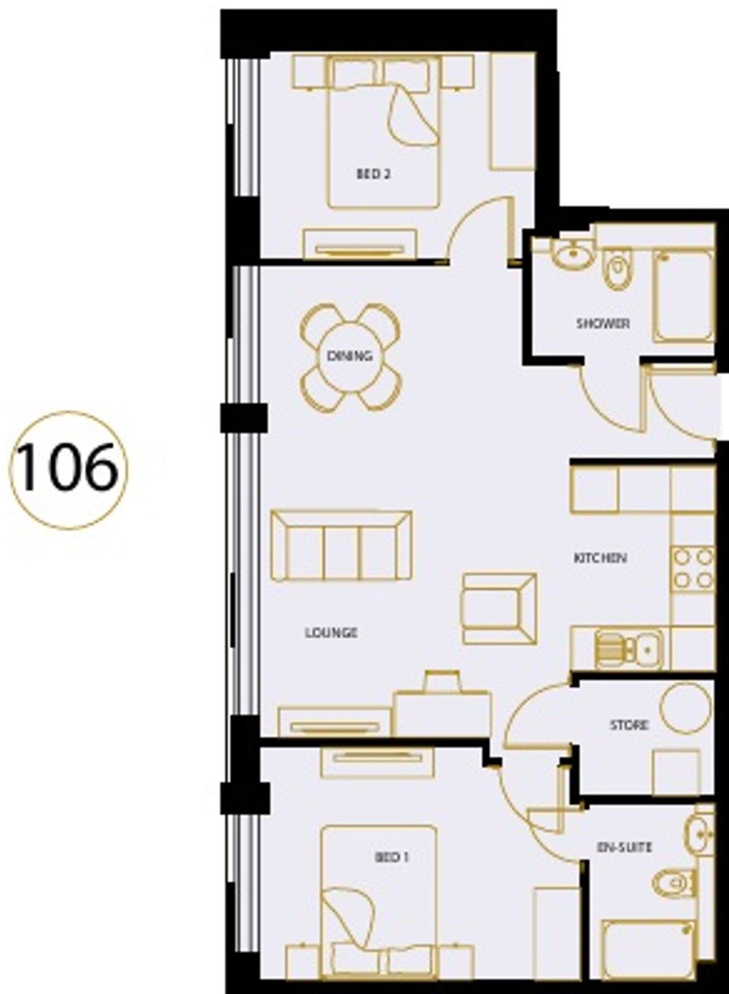Sale Point, Sale, M33 floorplan