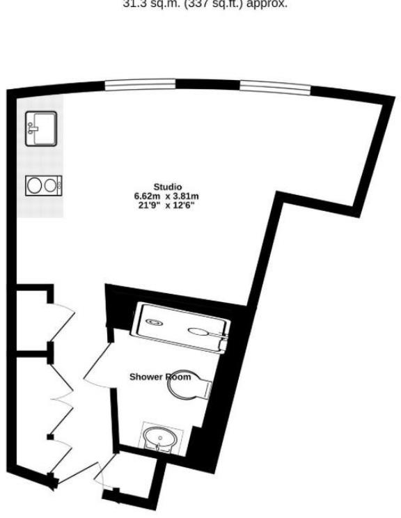 Columbia West Apartments, Biscayne Avenue, E14 floorplan