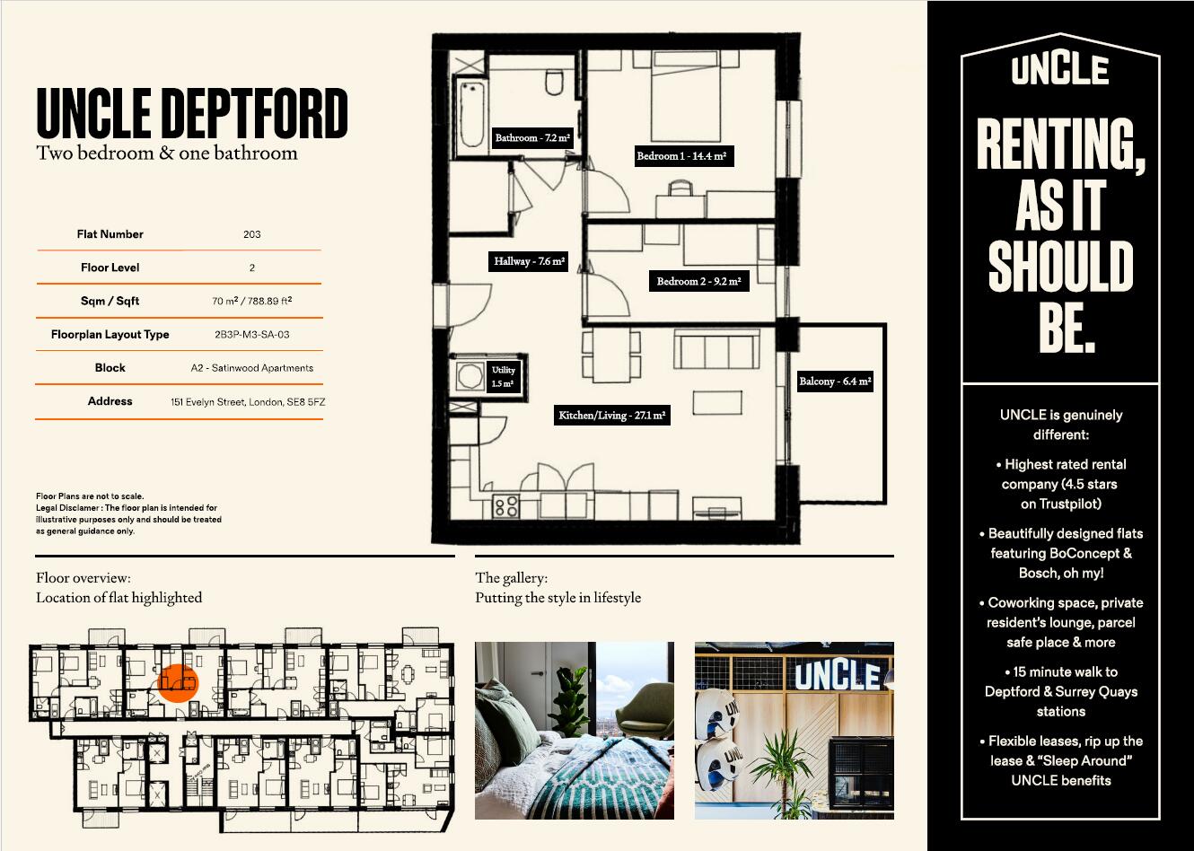UNCLE Deptford, 151 Evelyn St, London, SE8 floorplan