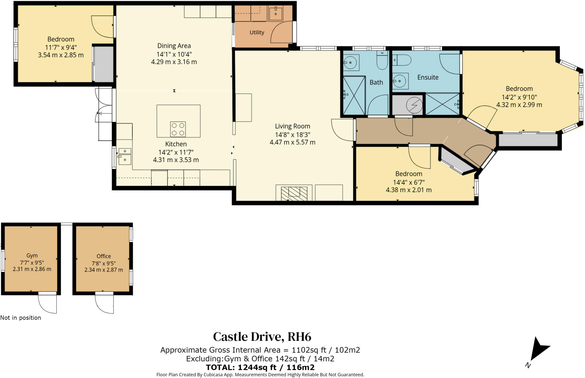Castle Drive, Horley, Surrey, RH6 floorplan