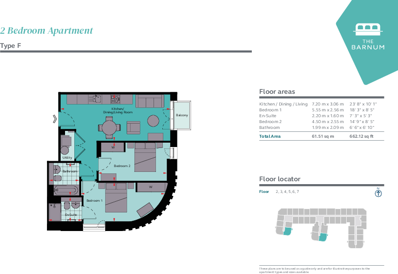 The Barnum, Nottingham Nottingham NG2 floorplan