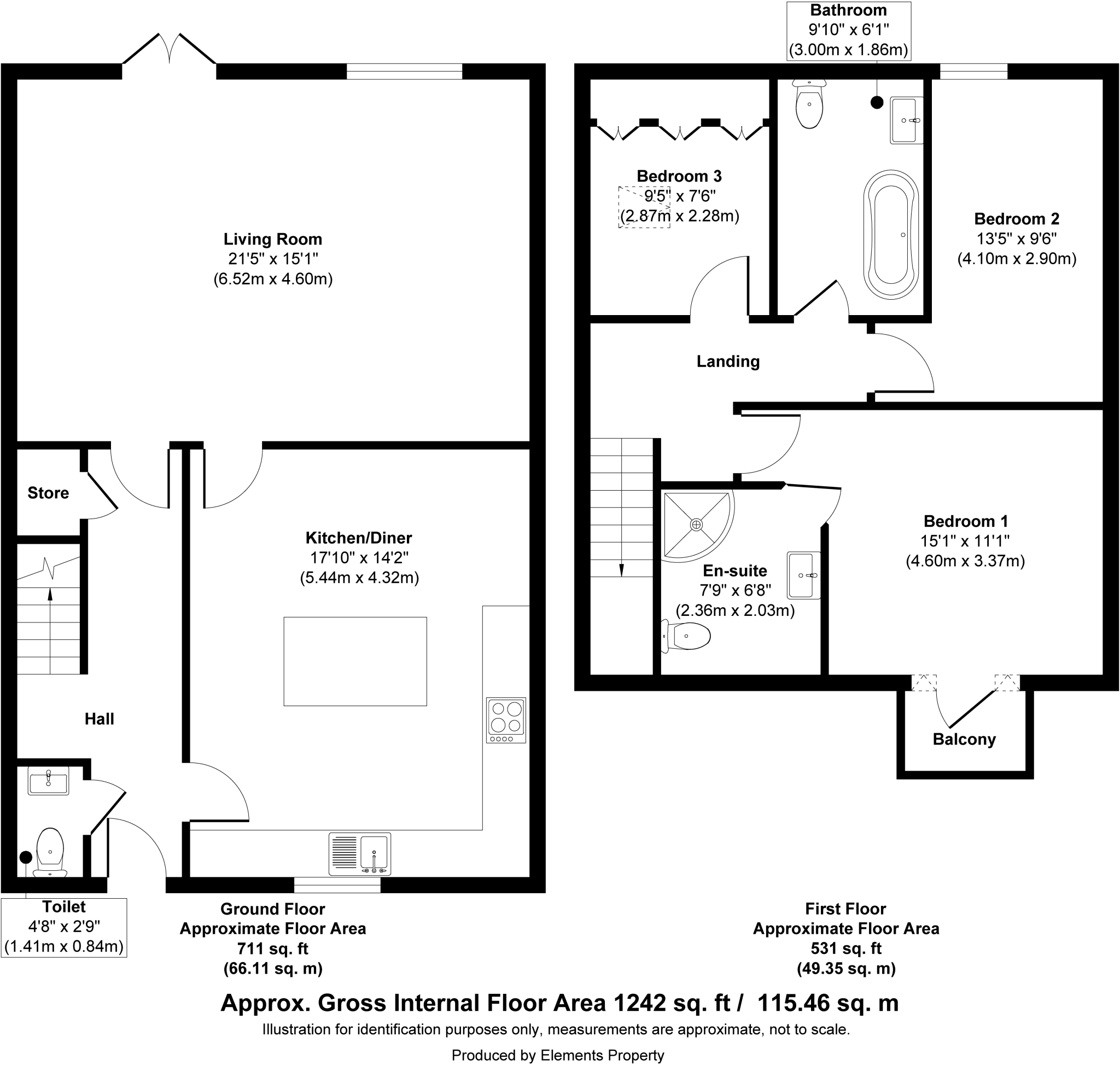 Moorfield Farm, Honley floorplan
