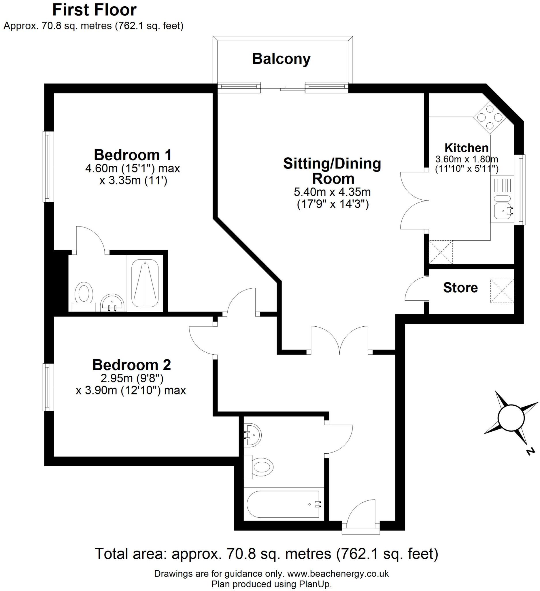 Buchannan Apartments , Broad Street , Great Cambourne , Cambridge  floorplan