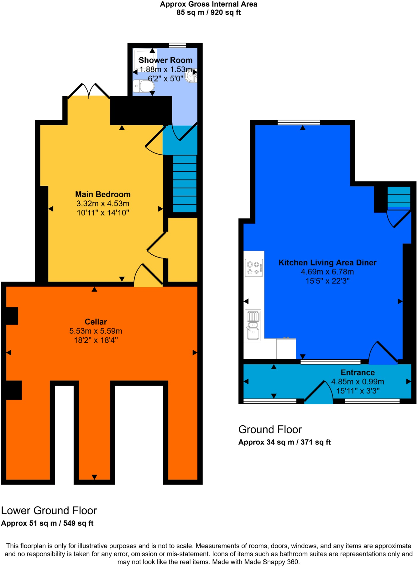 Portland, Dorset, DT5 floorplan