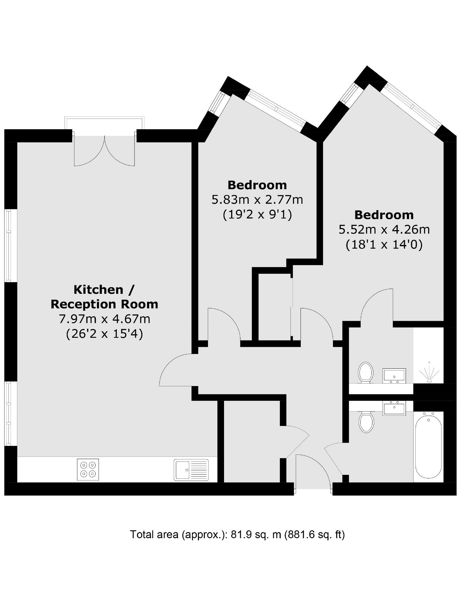 Bute Gardens, Brook Green, Hammersmith floorplan