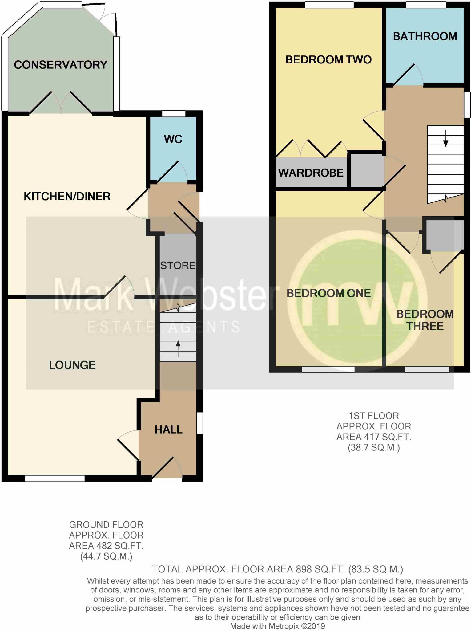 Woodside Close, Wood End, Atherstone floorplan