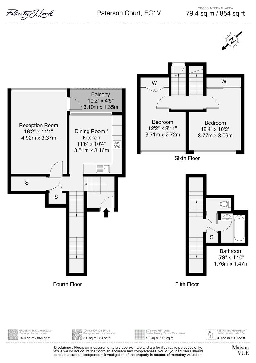 Peerless Street, London floorplan
