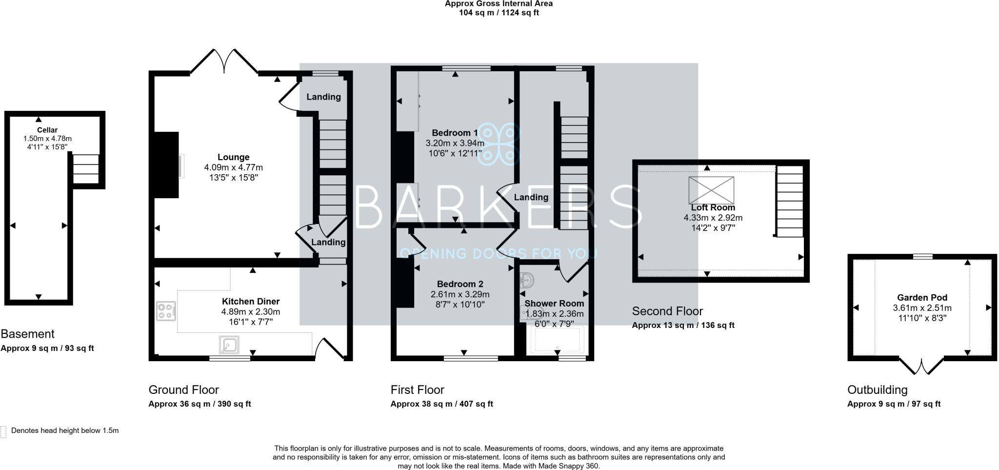 Moor View, North View Road, East Bierley floorplan